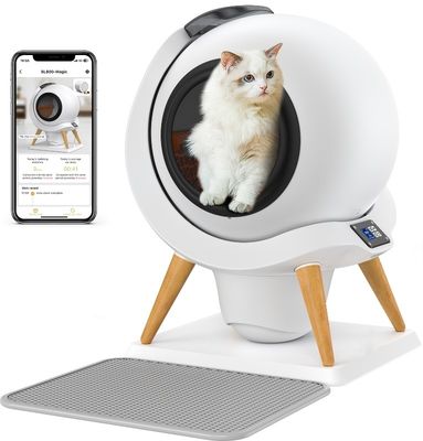 Gran bandeja de aseo para gatos autolimpiante encerrada en muebles de madera para diseños ODM