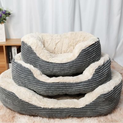 Cama para perros y gatos con cabello ultra lavable colchón espesado colchoneta almohadilla de lana hogar sueño de mascotas