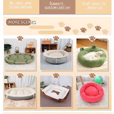 Cama para perros y gatos con cabello ultra lavable colchón espesado colchoneta almohadilla de lana hogar sueño de mascotas