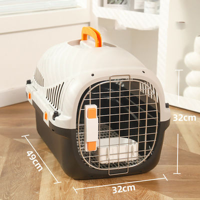 Servicio de personalización proporcionado Caja de transporte de gatos transpirable segura y portátil para viajar