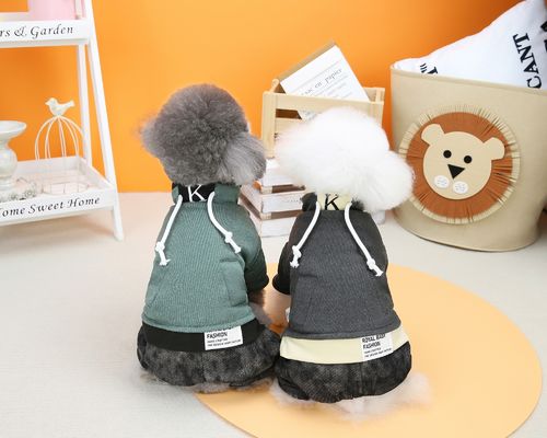 Peluquería clásica para mascotas Perros con capucha de lana Peluquería suave para perros pequeños en invierno