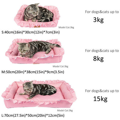 Cama para gatos de peluche lavable y lavable en máquina para una limpieza fácil