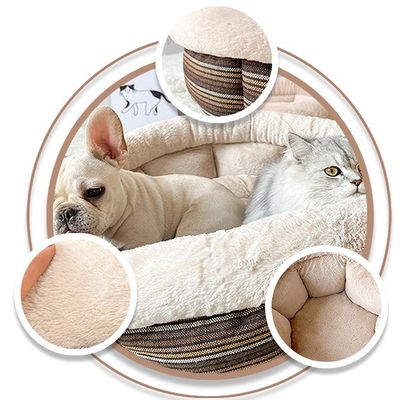 Cama de mascota interior lavable para perros pequeños y gatitos Diseños ODM Función cálida cómoda