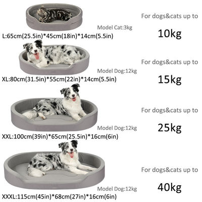 Servicio de personalización OEM/ODM proporcionado con espuma de memoria cama para perros gatos para cachorros pequeños