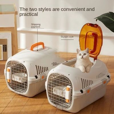 Maleta portátil para mascotas de excursión 5-10kgCaja de transporte Caja de aire para gatos Caja para mascotas Caja para perros Caja de transporte para mascotas
