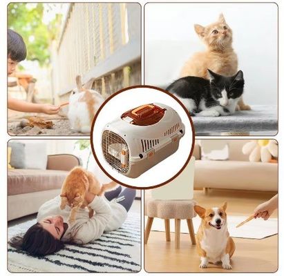 Accesorios para viajes en automóvil Jaulas de transporte de mascotas aprobadas para cachorros y gatos pequeños o medianos