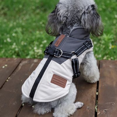 Función cálido cómodo impermeable cuello de tortuga perro abrigo de invierno para perros pequeños y medianos