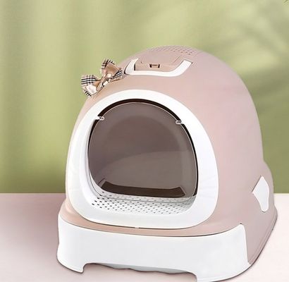 Caja de basura para gatos de diseño Doraemon fácil de limpiar con scooper y tapa para evitar la dispersión de basura