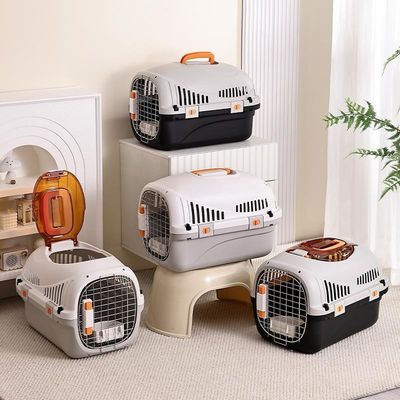 2024 Bolso de transporte para perros y gatos al aire libre para mascotas pequeñas Transporte aéreo Caja portátil Producto para mascotas