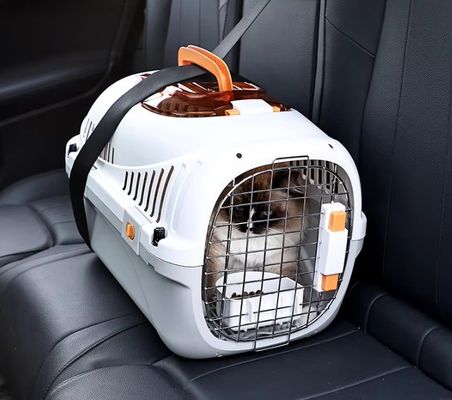 Caja de transporte de viajes transpirable para mascotas pequeñas Compañía aérea aprobada Gato cachorro conejo jaula