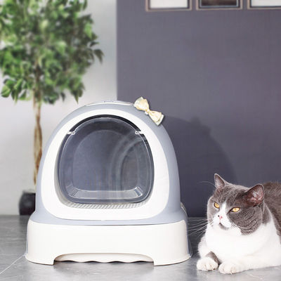 Caja de basura de gato cerrada para gatos y perros Toilet de cajón para gatos con tapón de plástico