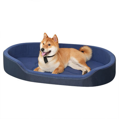 Cama grande para perros hecha de tela de Oxford, resistente al agua y a la orina con almohadilla interna fácil de lavar