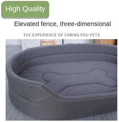 Cama grande para perros hecha de tela de Oxford, resistente al agua y a la orina con almohadilla interna fácil de lavar