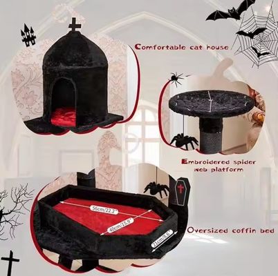 Actividades para gatos de varios niveles Muebles de lujo Siasl Árbol de gatos con bola colgante de araña