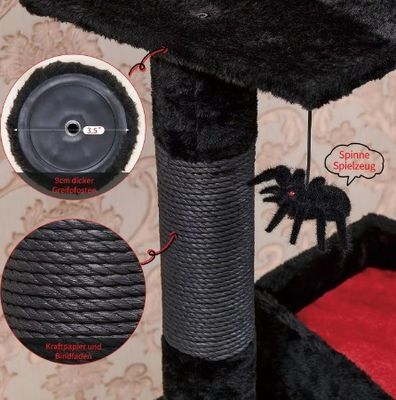 Actividades para gatos de varios niveles Muebles de lujo Siasl Árbol de gatos con bola colgante de araña