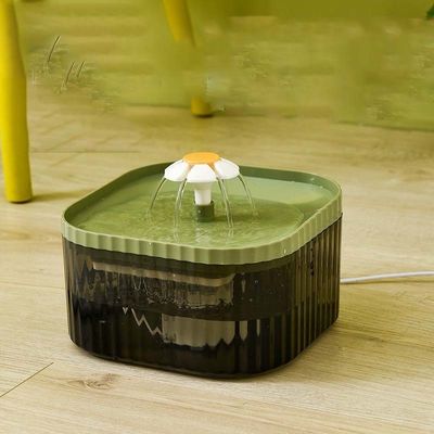 Fuente de agua automática para gatos ABS Fuente de agua para mascotas tazón de agua con agua corriente para gatos