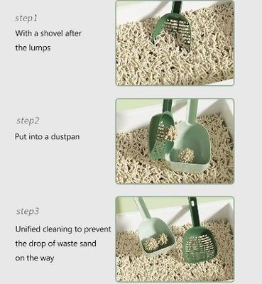 Producto de aseo para gatos Poop de plástico Recoger basura Scoop de perro Poop Scooper Herramientas de limpieza