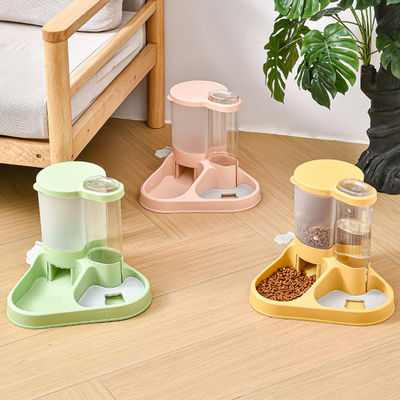 Dispensador de agua para perros pequeño a grande con alimentador automático y batería de tazón de agua operada