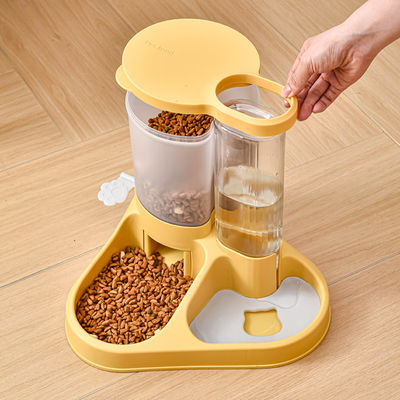Dispensador de agua para perros pequeño a grande con alimentador automático y batería de tazón de agua operada
