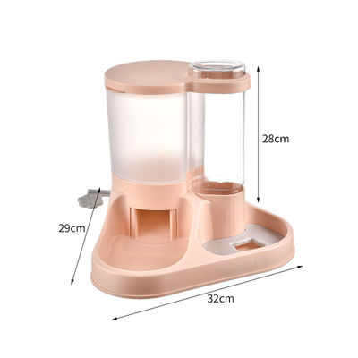 Dispensador de agua para perros pequeño a grande con alimentador automático y batería de tazón de agua operada