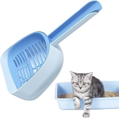 Multifunccional Gran agujero de la basura de gato cucharilla de plástico duradero de la pala de mascotas con diseños ODM