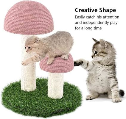 Gato rascándose Dormido Jugando con setas Rosa Personalizada Sisal Escalar árbol para diversión Juego