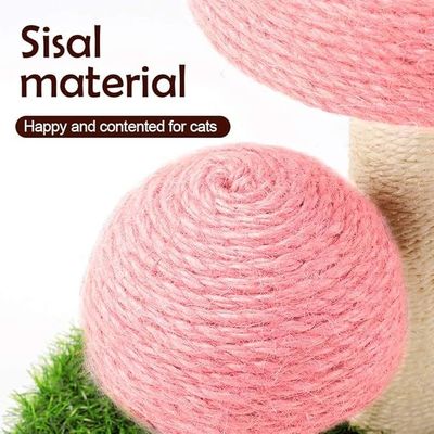 Gato rascándose Dormido Jugando con setas Rosa Personalizada Sisal Escalar árbol para diversión Juego