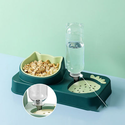 Perro mascota gato botella de agua potable NO horario de ajuste para los cuencos de comida para gatos y dispensador de agua