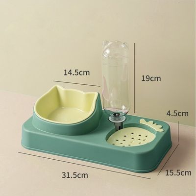 Perro mascota gato botella de agua potable NO horario de ajuste para los cuencos de comida para gatos y dispensador de agua