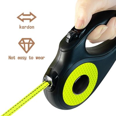 Cable de mascotas ajustable de liberación rápida 5M 3M ABS retráctil con remache