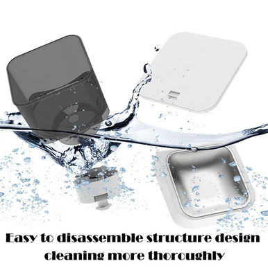Dispensador de alimentos para gatos 4L de material ABS blanco con tapa de bloqueo y control de alimentación de mascotas cronometrado