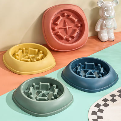 Cuenco de comida lenta para perros de mascotas redondo saludable para reducir el riesgo de asfixia y mejorar la digestión