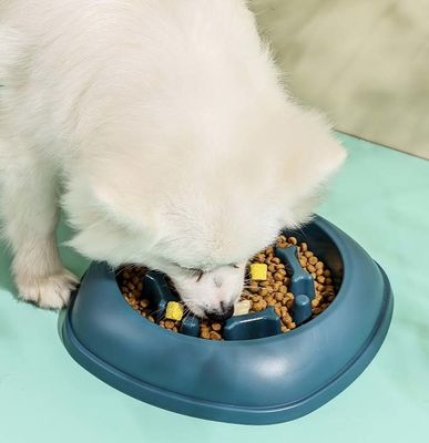 Cuenco de comida lenta para perros de mascotas redondo saludable para reducir el riesgo de asfixia y mejorar la digestión