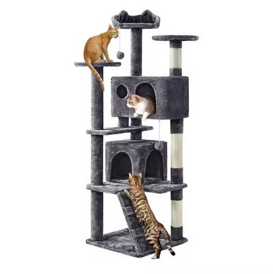 Muebles de condominio con torre de árboles para gatitos y animales pequeños