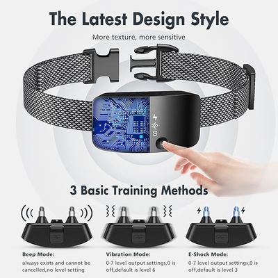 Collar de entrenamiento para perros de sensibilidad ajustable Collar recargable contra latidos para perros