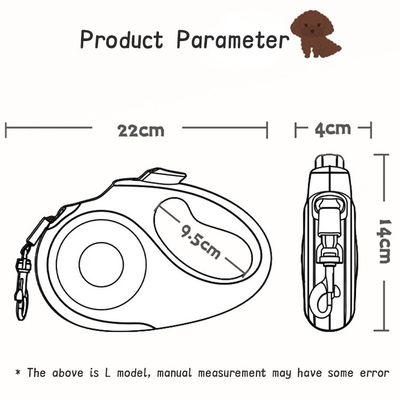 Correa automática retráctil para perros estilo clásico no resbaladiza resistente a impactos resistente a caídas