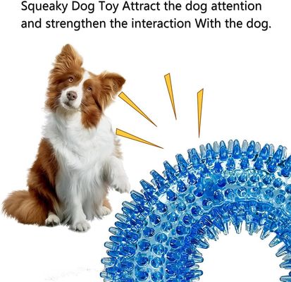 Mejora el tiempo de juego de tu perro con juguete toroidal para perros resistente a las mordeduras y divertido