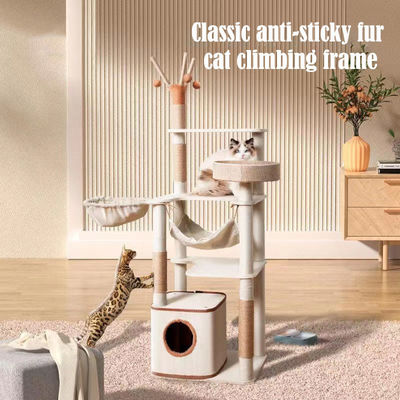 Árbol de gato fácil de ensamblaje personalizable con rascador Sisal y Dens de actividad
