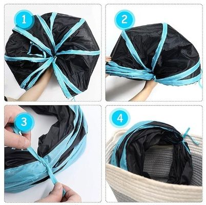 OEM/ODM Interactivo Gato Divertido juguete 4 Way S tipo Gato túnel plegable mascota extra grande