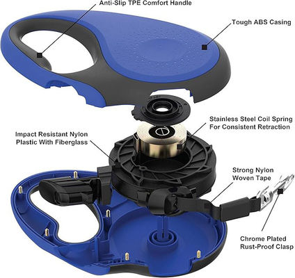 Leña automática de perros con longitud ajustable de nylon