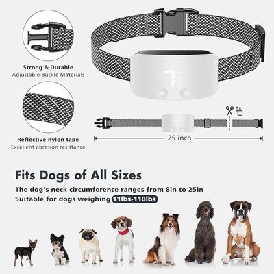 Auto recargable de entrenamiento de perros Control de ladrido collar suave
