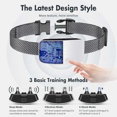 Auto recargable de entrenamiento de perros Control de ladrido collar suave