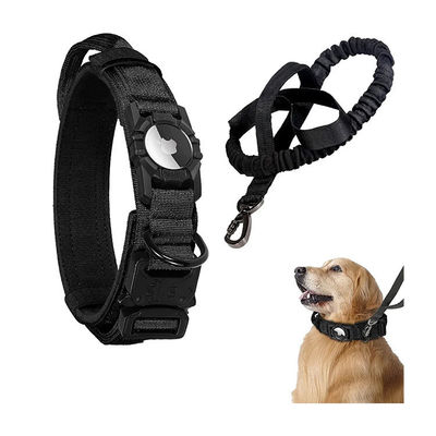 Trazador GPS personalizado Air Tag Collar para perros con diseño de nylon ajustable y de trabajo pesado