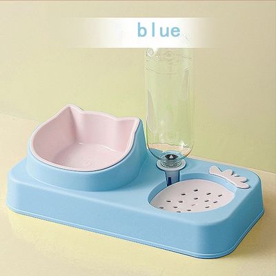 Colorido anti de punta de perro gatos alimentador de comida tazón automático distribuidor de agua de alimentos para mascotas