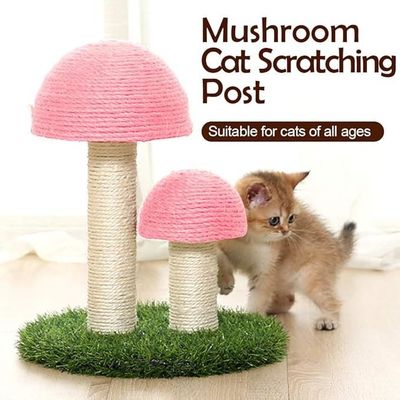 OEM/ODM Doble hongo gato rascador post natural cuerda Sisal gato torre de árboles de interior de gatos juguete rascador