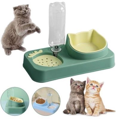 Colorido anti de punta de perro gatos alimentador de comida tazón automático distribuidor de agua de alimentos para mascotas