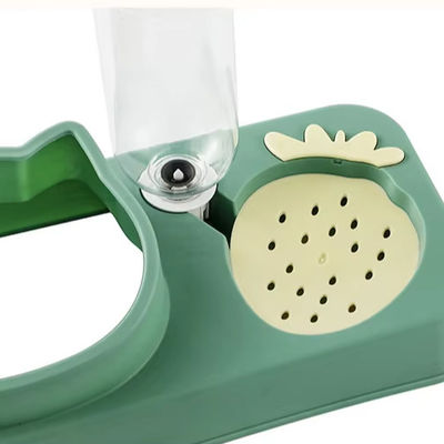 Cuenco para mascotas fácil de llevar antibotón automático de agua potable Cuenco para perros con protección contra la boca mojada