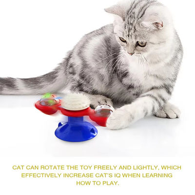 Popular estilo gato volante molino de viento comida juguete gato juguete con logotipo personalizado aceptable