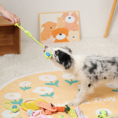 Set de juguetes de cuerda de masticación de cachorros de algodón de 7 piezas perfecto para juegos interactivos y ejercicio
