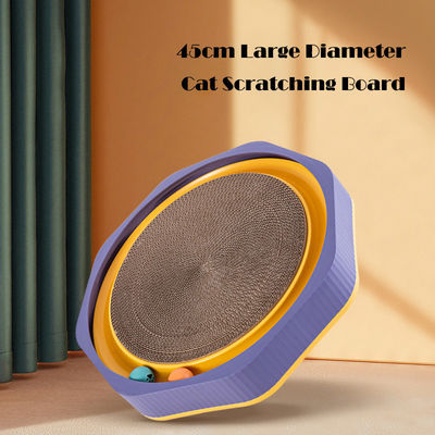 Cachorro para gatos de madera de cartón ovalado ondulado Cachorro cama salón juguete de entrenamiento duradero para gatos